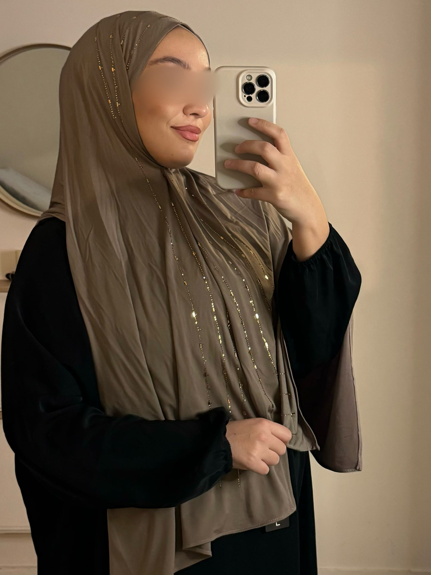 Hijabs Jersey Premium à Strass