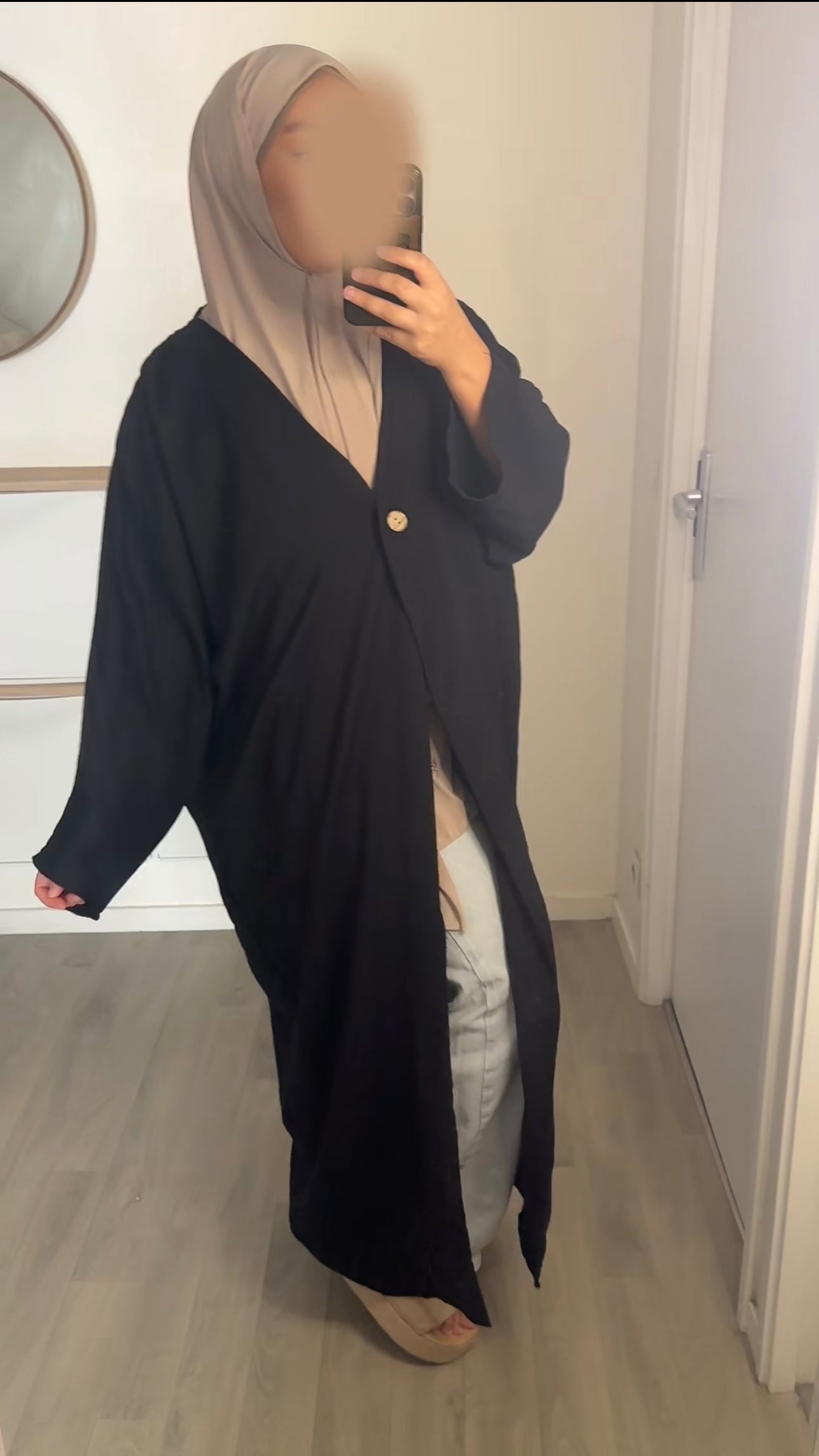 KIMONO OVERSIZE EFFET LIN