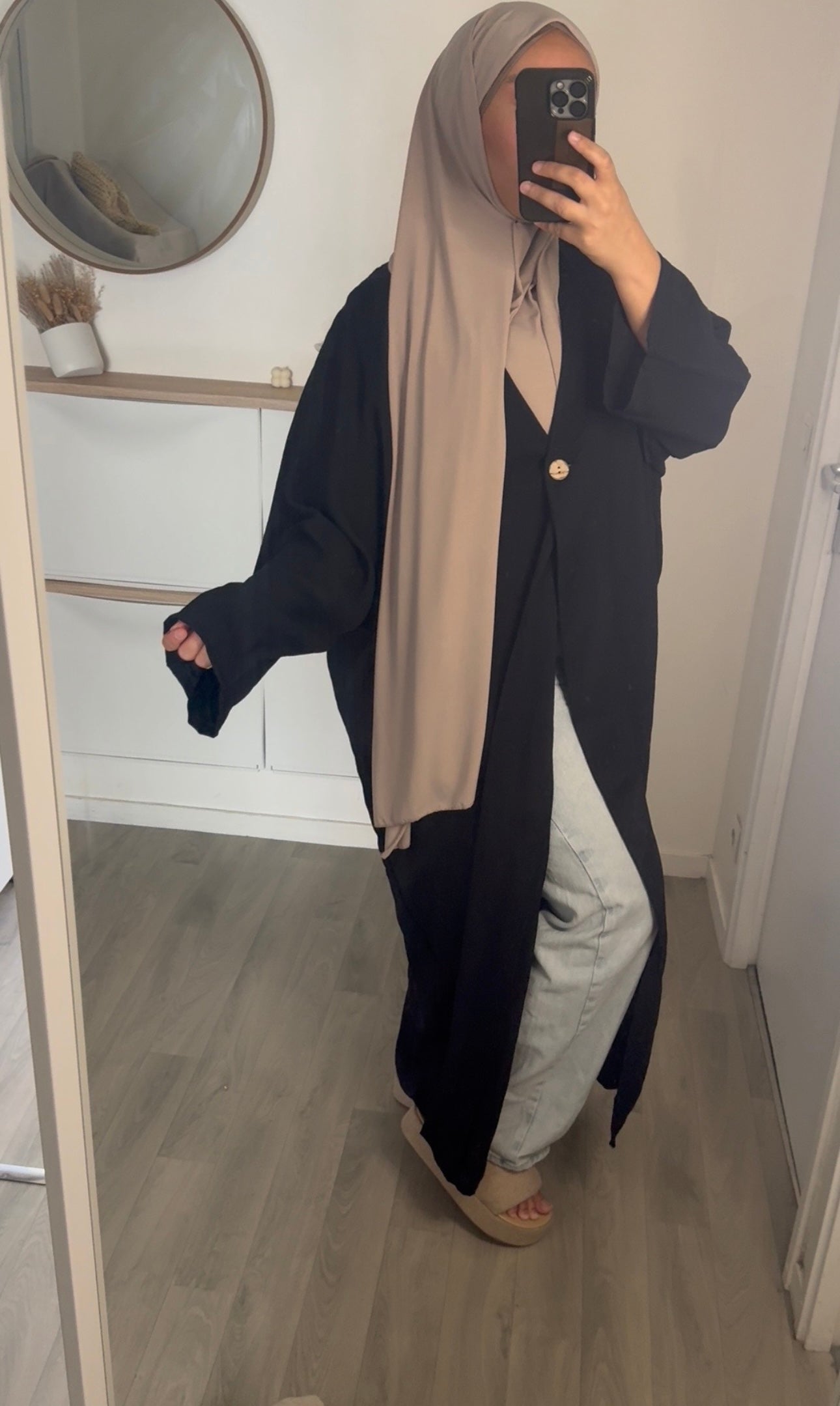 KIMONO OVERSIZE EFFET LIN