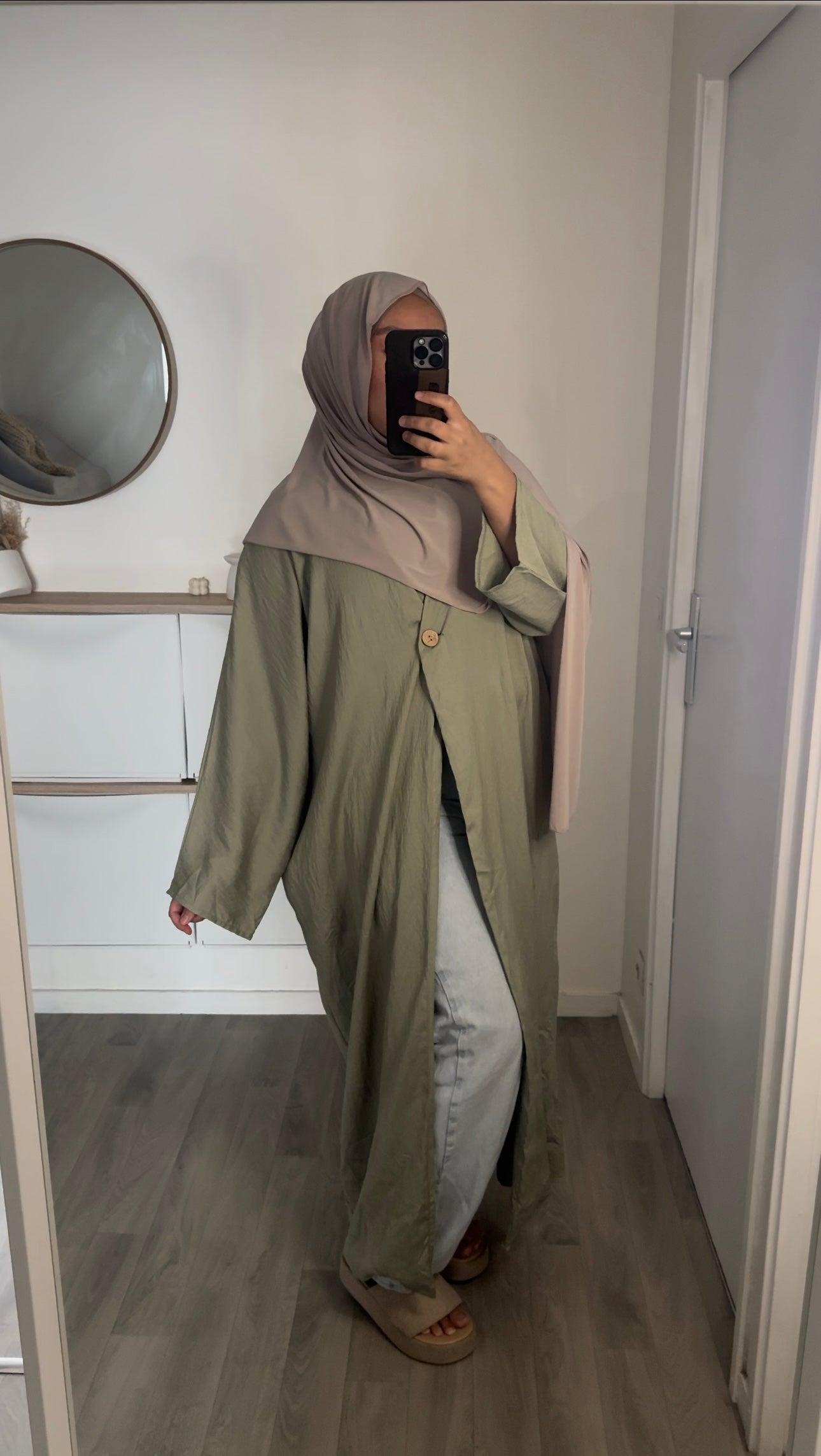 KIMONO OVERSIZE EFFET LIN